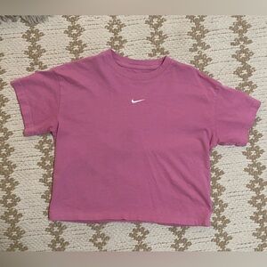 Nike Pink Cropped Tee – “Loose Fit”